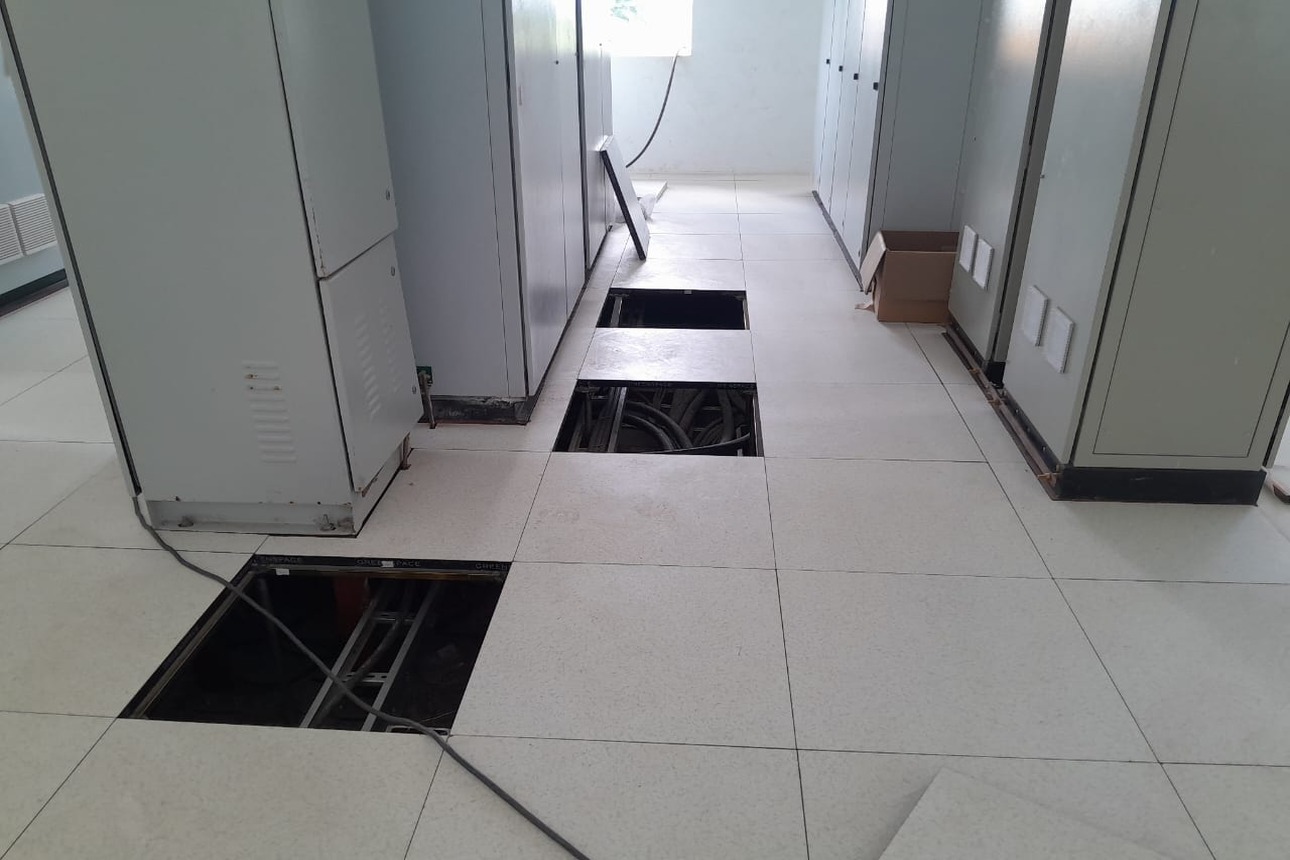 Raised Access Floor System in near Completion
